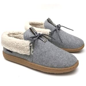 Pendleton Caravan Cabin Fold Wool Slipper Grey Women's 8